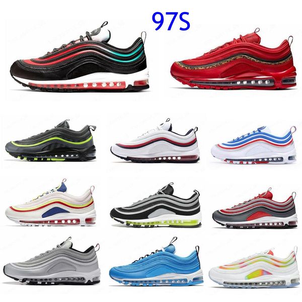 

2021 arrival 97 puerto rico running shoes gundam black white anthricite mens trainers all over print blak red concord neon seoul frist one 9