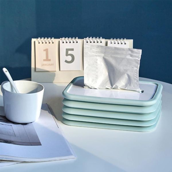 

Silicone Tissue Box Flexible Holder Baby Wipes Paper Storage Towel Dispenser Container Pumping Case Boxes & Napkins