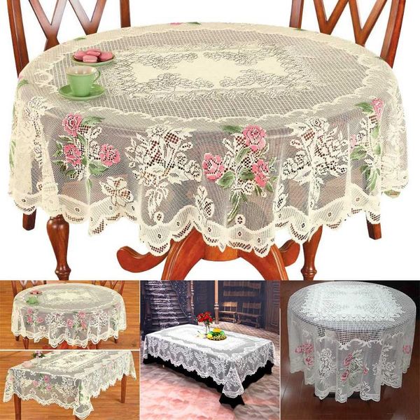 

table cloth lace floral tablecloth multipurpose wedding party home restaurant htq99