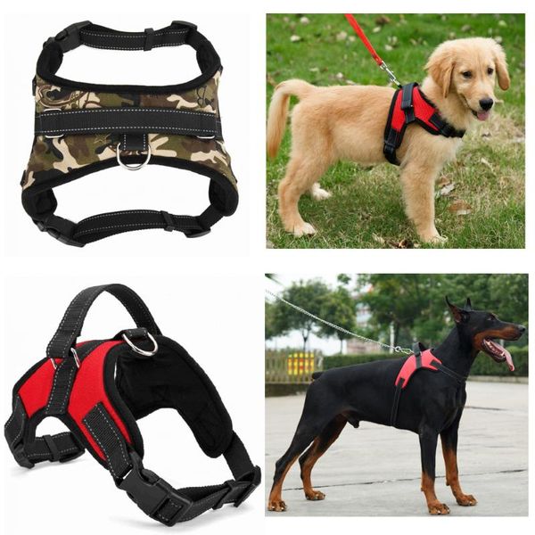

dog collars & leashes harness high qulity k9 padded reflective for small big vest pitbull chihuahua pet supplies accessories