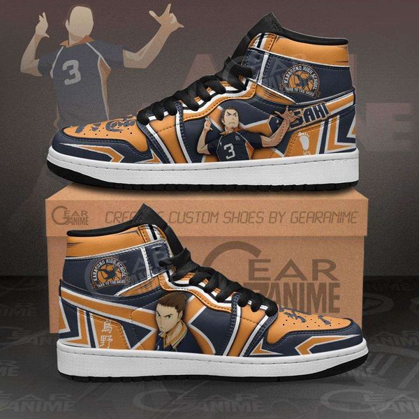 

customization karasuno asahi azumane sneakers haikyuu anime shoes