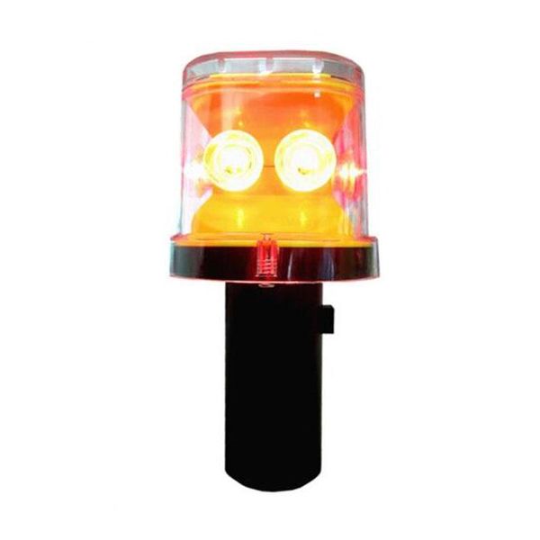 

6pcs flashing led solar warning light for traffic safety used, corn