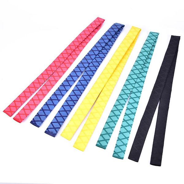 

colors non-slip heat shrink wrap tubing fishing rod handle insulation protective polyolefin racket grip accessories