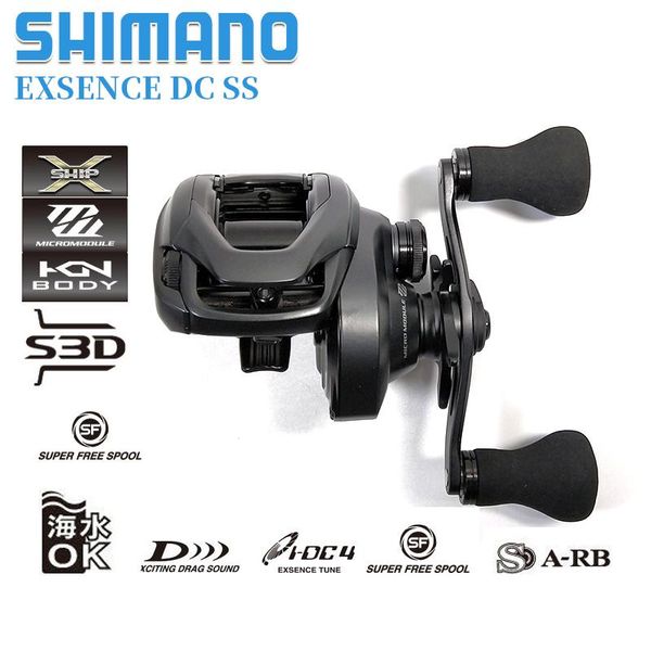 

shimano exsence dc ss water drop wheels, long-distance road sub-wheels, sea bass, raised mouth, explosion-proof line xg/hg baitcasting reels