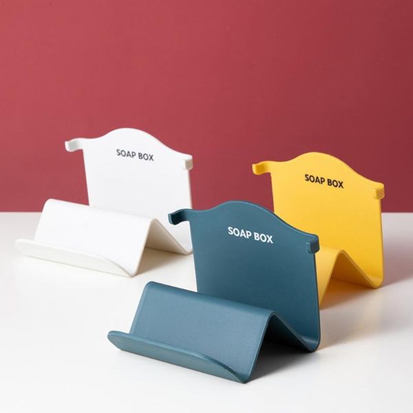 

bathroom wall-mounted punch-soap box creative w-shaped perfumed storage rack bath ball hook shower room parts dishes