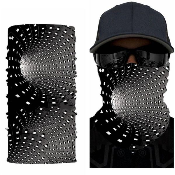 

cycling caps & masks camping hiking scarves sports bandana men women fishing scarf neck outdoor headscarves riding headwear, Black