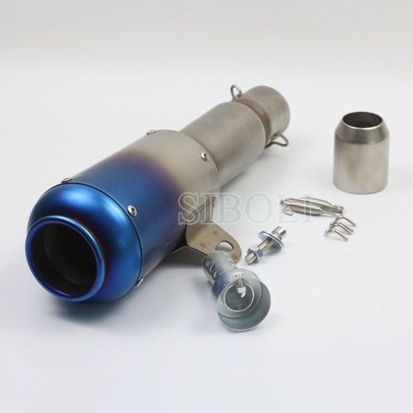 

motorcycle exhaust system universal modified gy6 rsz scooter slip-on grenade explosion fried street motorbike pipe ak015