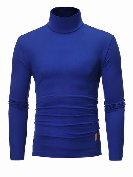 

men high neck patch detail tee r3wy#, White;black