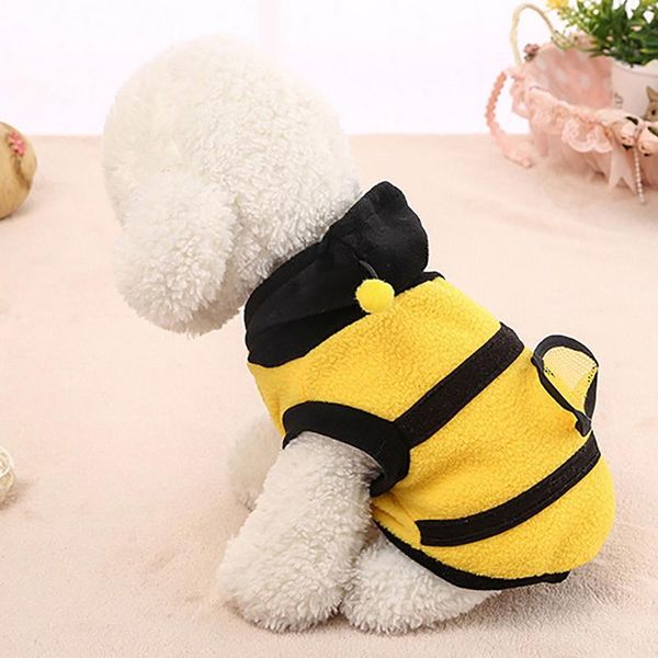 

dog apparel pet clothes cute bumble bee costume dress up coat lovely wings cat transformed small dogs