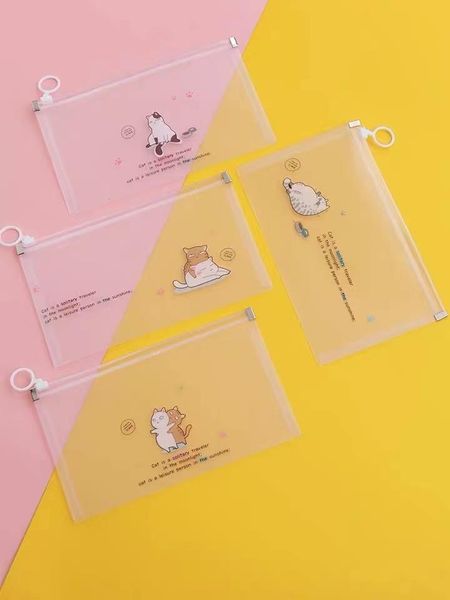 

storage bags 4pcs/lot facemask bag portable organizer pencil box hairpin hair bands case travel classification