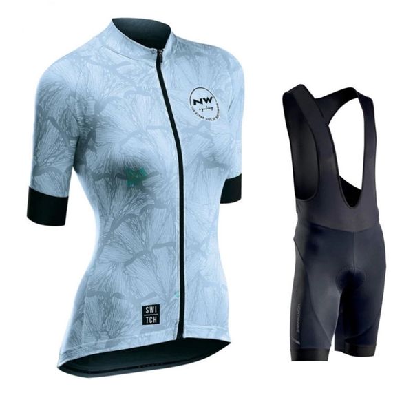 

new team short sleeve breathable sweat wicking men's and women's cycling wear, Gray