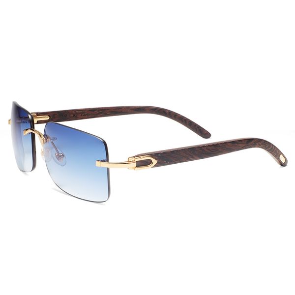 

natural wood sunglasses men black white buffalo horn sun glasses vintage rimless square eyeglasses oculos gafas accessories g, White;black
