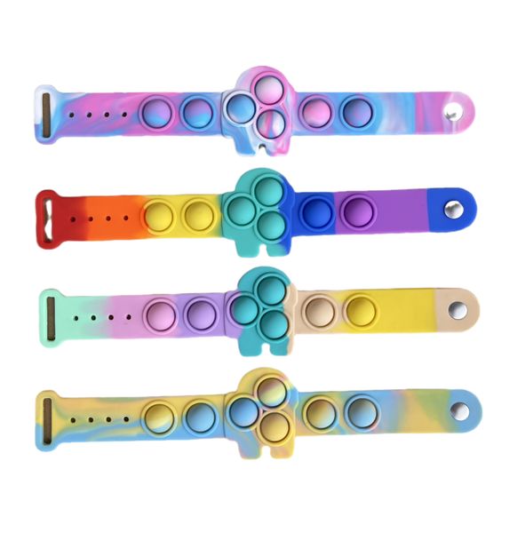 

2021 toys pop fidget anti-rat pioneer bubble music children's bracelet decompression toy yiwu factory wholesale