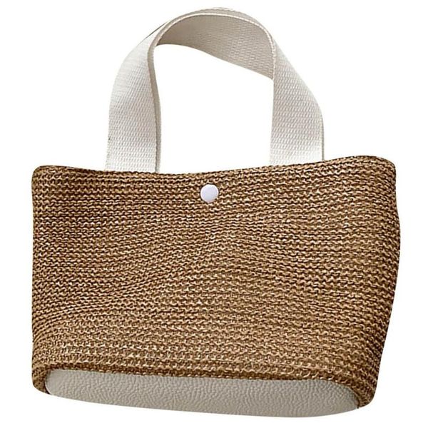 

storage bags handbag women seaside beach vacation woven straw bag large-capacity magnetic buckle for shopping