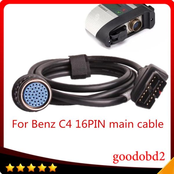 

diagnostic tools sd connect compact4 obd2 16pin cable for mb star c4 obd ii 16 pin main testing car adapte