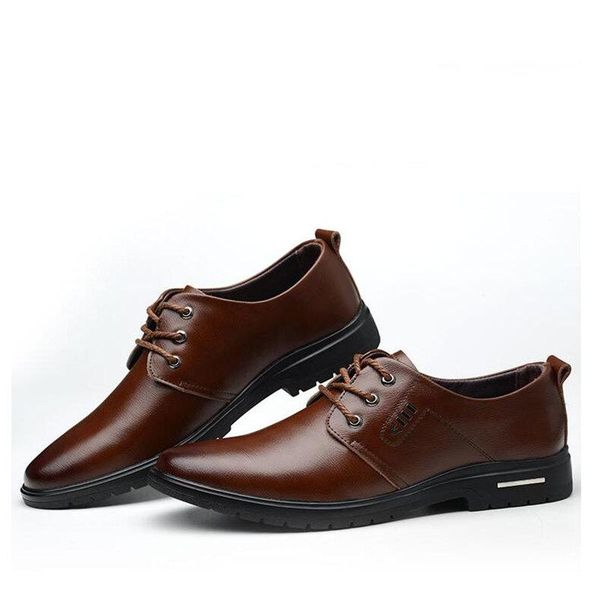 

dress shoes four seasons brown black mens fashion big size leather business for wedding men zapatos formales hombre