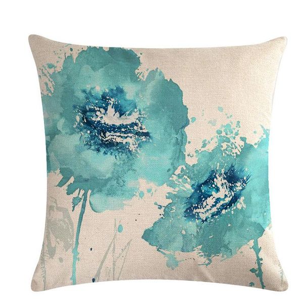

cushion/decorative pillow summer ink theme bedroom living room pillowcase office chair back cushion cover soft and comfortable