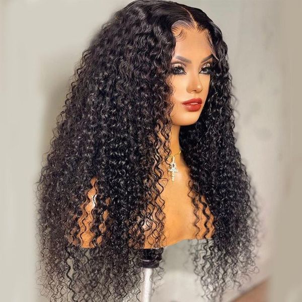 

lace wigs 250% high density wig 13x4 curly front human hair brazilian remy pre plucked with baby for women, Black;brown