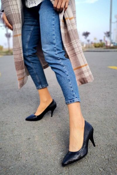 

dress shoes anabelle crocodile leather black heels stiletto