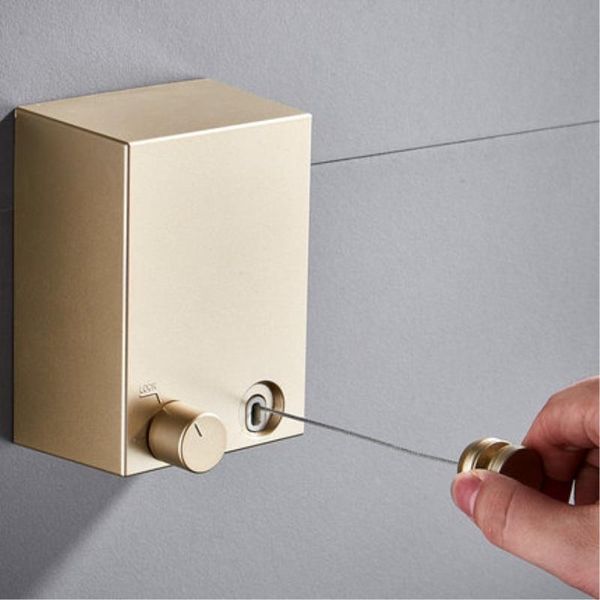 

laundry bags drop stainless string invisible clothesline retractable clothes dryer hanger hanging line