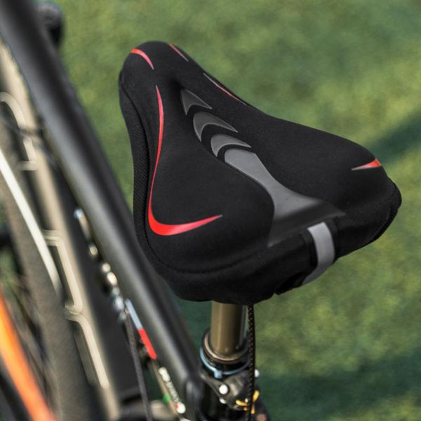

bike saddles saddle silicone cushion surface silica filled gel comfortable cycling seat shockproof bicycle