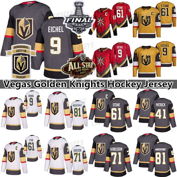 

vegas golden knights jersey 9 jack eichel 61 mark stone 71 william karlsson 67 max pacioretty 7 alex pietrangelo hockey jerseys, Black;red