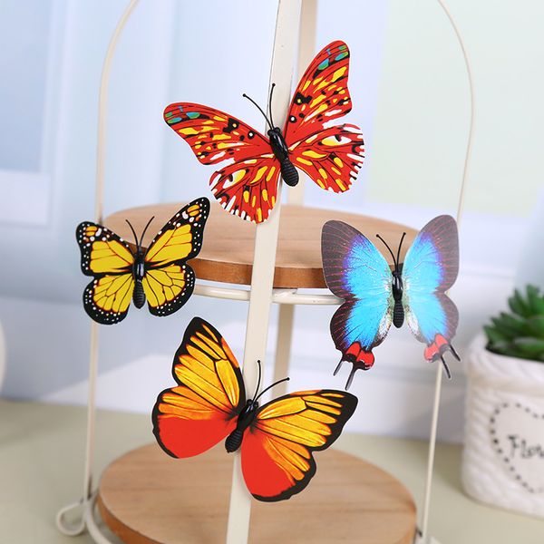 Artificial 3D Butterfly Ima De Geladeira Imãs ímãs de geladeira Decoração Home DH8899