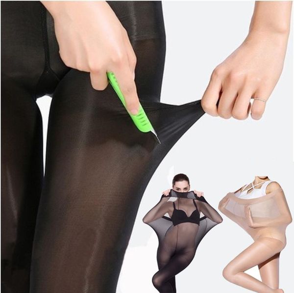 Plus Size Meias Super Elastic Tights Mulheres Meias Meias Corpo Shaper Pantyhose 30d Estoque Apertado Sexy Hosiery Underwear Sock