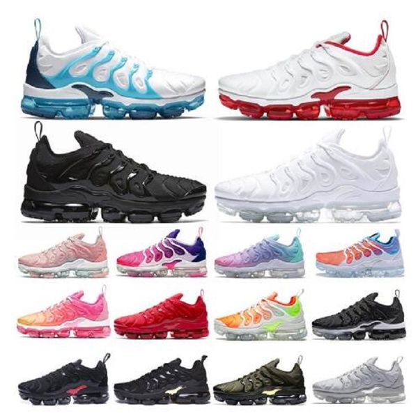 

tn plus men women running shoes triple white black royal dark blue be true cherry cool grey suman atlanta pure platinum mens trainers sports