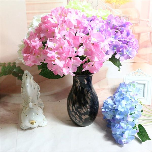 

decorative flowers & wreaths simulated hydrangea bouquet wedding decoration bride holds flower ins home decor artificial plastic