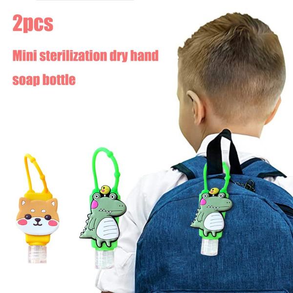 

2pcs hand sanitizer dispensing portable hang dispenser 30ml storage bottles & jars