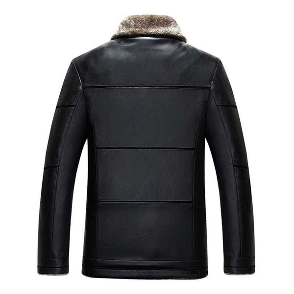 

men's jackets arrival winter soft pu leather men casual thick outwear coat mens luxury fleece parka 8xl plus size, Black;brown