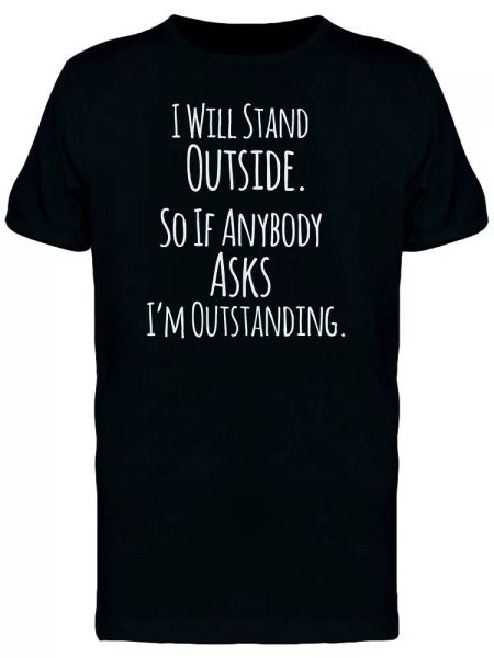 

Im Outstanding Men's Tee -Image by Shutterstock, White;black
