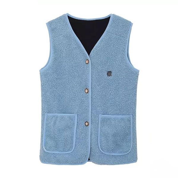 

women's vests vip fleece self heated vest women jacket usb smart electric fever thermal heating clothing winter outdoor hiking warm, Black;white