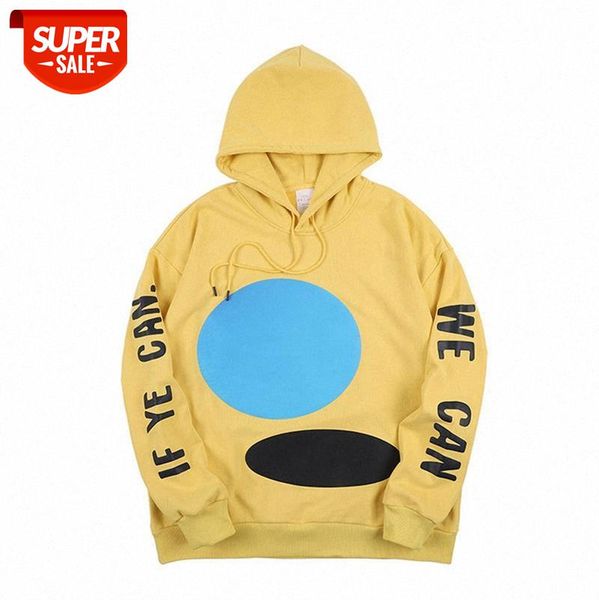 

nagri men's kanyewest same style jessisking album and women's loose hooded sweater #up6d, Black