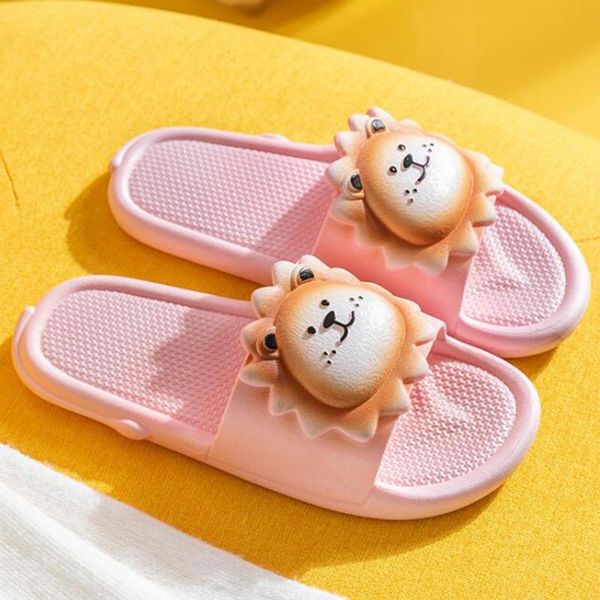 

cartoons women slippers summer shoes for home fashion female indoor flats non slip bathroom slides couple qq162, Black