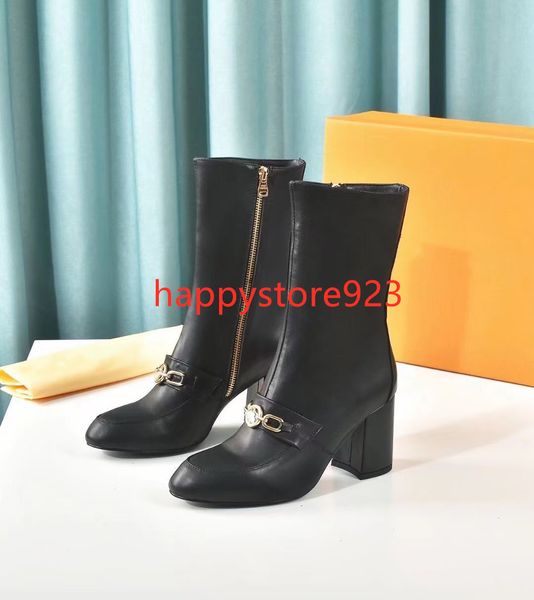 

women major ankle long boots fashion lace up platform leather martin boot r ladies letter print winter overknee booties shoes 210, Black