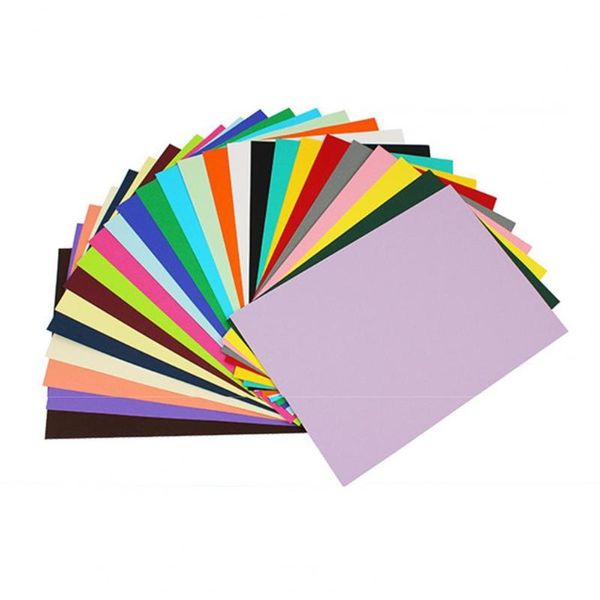 

100pcs a4 paper thick high hardness coloured craft for wedding party notepads, Purple;pink