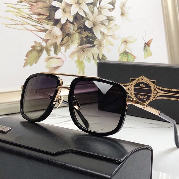 

a dita mach one drx20300 original designer sunglasses for mens famous fashionable retro luxury brand eyeglass fashion design womens sunglass, Black