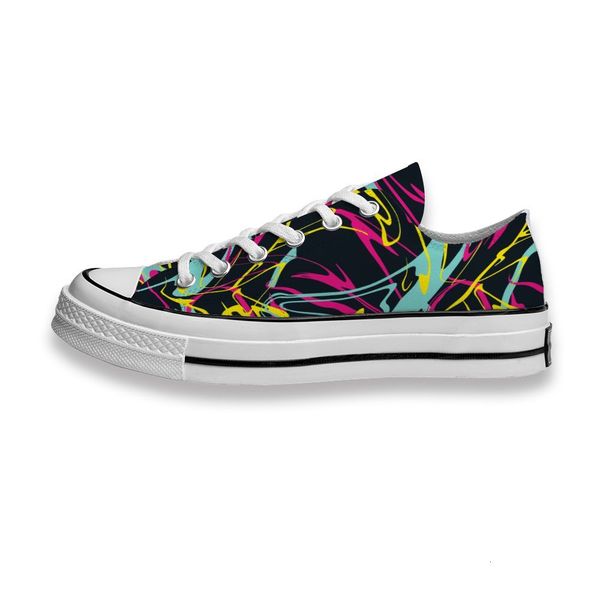 

custom printed shoes colorful stripe sneakers low mens womens skateboard sport footwear diy trainers canvas casual shoe hlf6