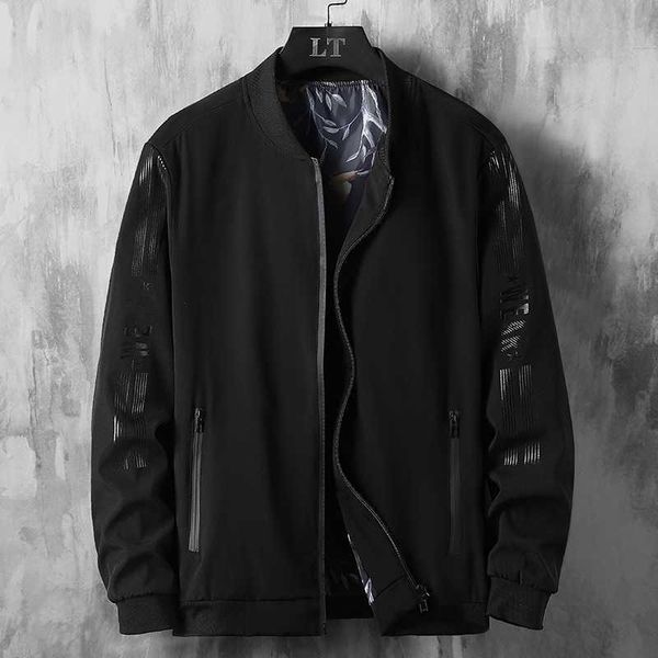

2020 new leisure large men's wear plus brother fat casual jacket, Black