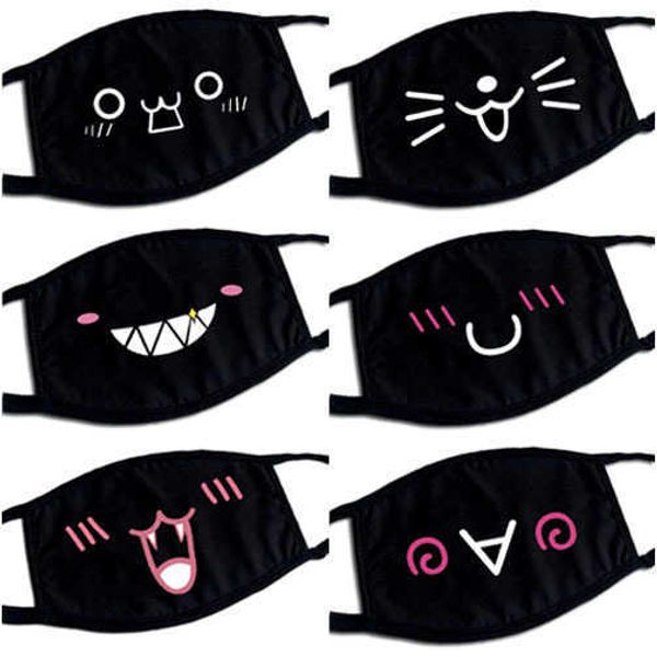 

cute cartoon exprsion cloth mask trend godds text dust maskhigh quality