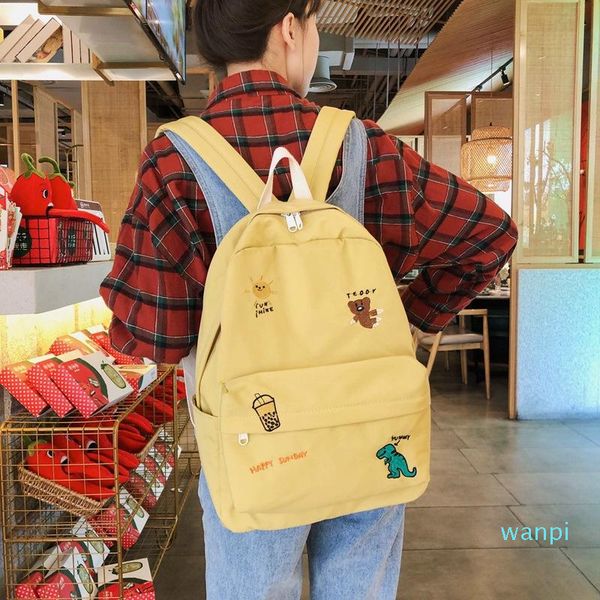 

designer-backpack women waterproof canvas anti theft backpacks female fashion ladies printing bags school for teenage girls mochila sac