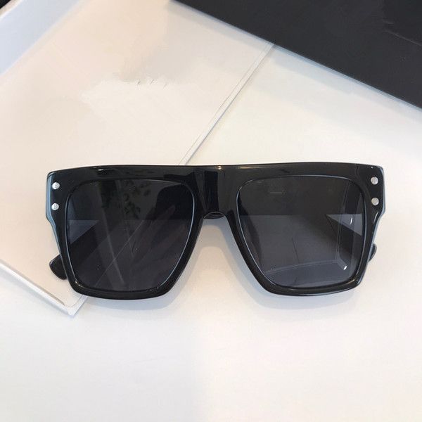 

15140 fashion new men sunglasses square full frame glasses simple men business style glasses lenses laser uv400 protective box, White;black