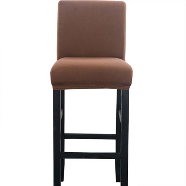 

solid color bar high stool chair cover spandex elastic for dining room banquet wedding stretch seat covers 1/5/10 pc