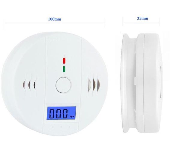 Analizzatori di carbonio CO Tester per monossido di carbonio Rilevatore di sensori di allarme Rivelatori di avvelenamento da fuoco a gas Display LCD Sorveglianza di sicurezza Allarmi di sicurezza domestica SN4320