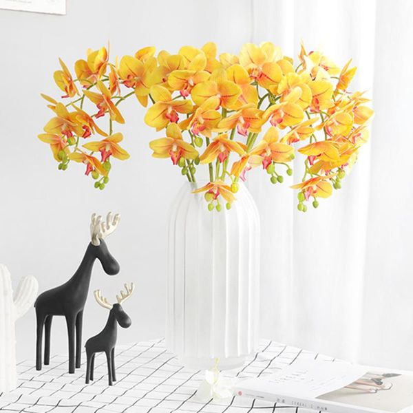 

decorative flowers & wreaths 70cm artificial orchid flower real touch latex wedding decoration arrangement fake for party diy home office de