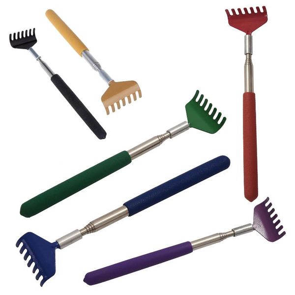 

full body massager stainless steel compact scratching tool extendable 20-68cm back scratcher 5 section