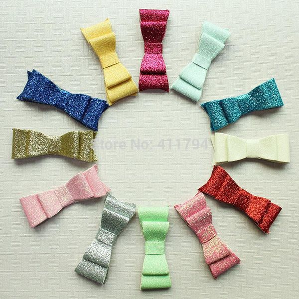 

pcs/ lot , headband bows sequin glitter for shabby flowers ties, Red;brown