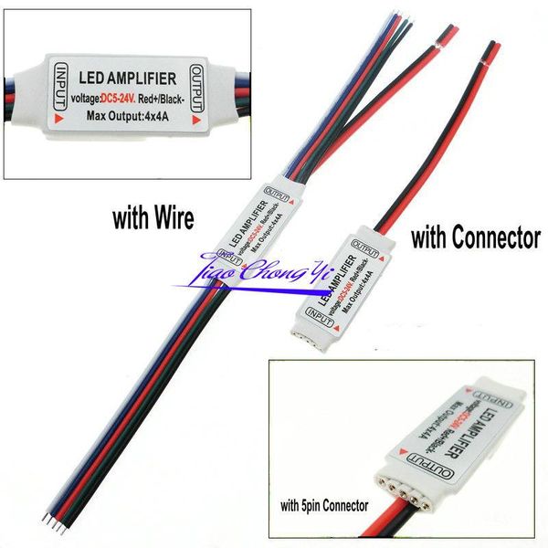 

5pin rgbw led amplifer dc5-24v 4a * 4 channel for strip strips